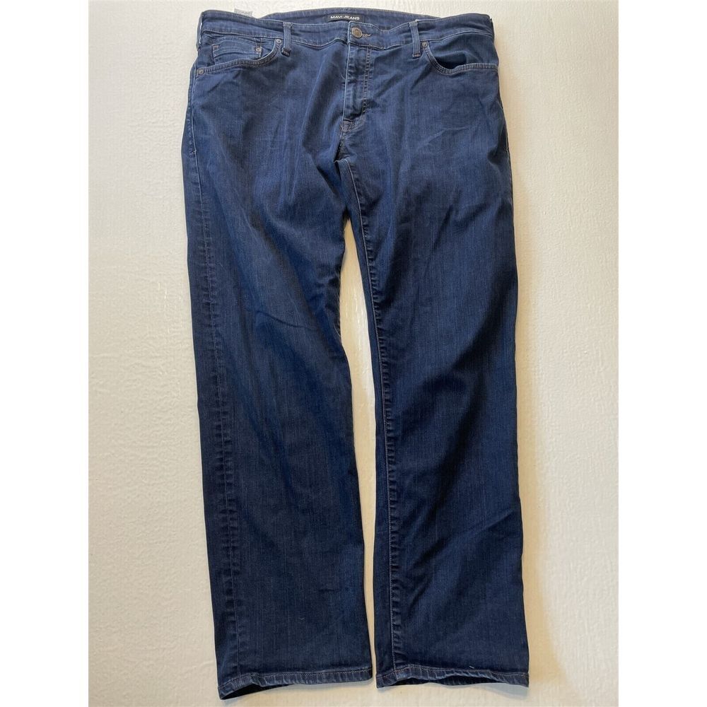 Mavi 40x32 Zach Straight 5 Pocket Dark Wash‎ Stretch Denim Mens Jeans